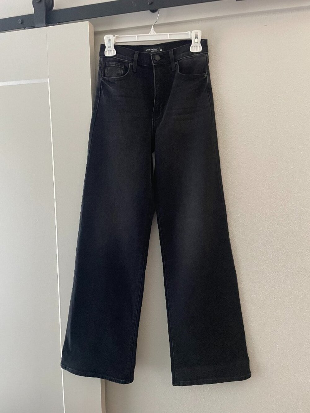 NWOT Just Black Denim Black Wide Leg Jeans - Picture 2 of 10